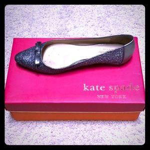Silver Glitter Kate Spade Flats